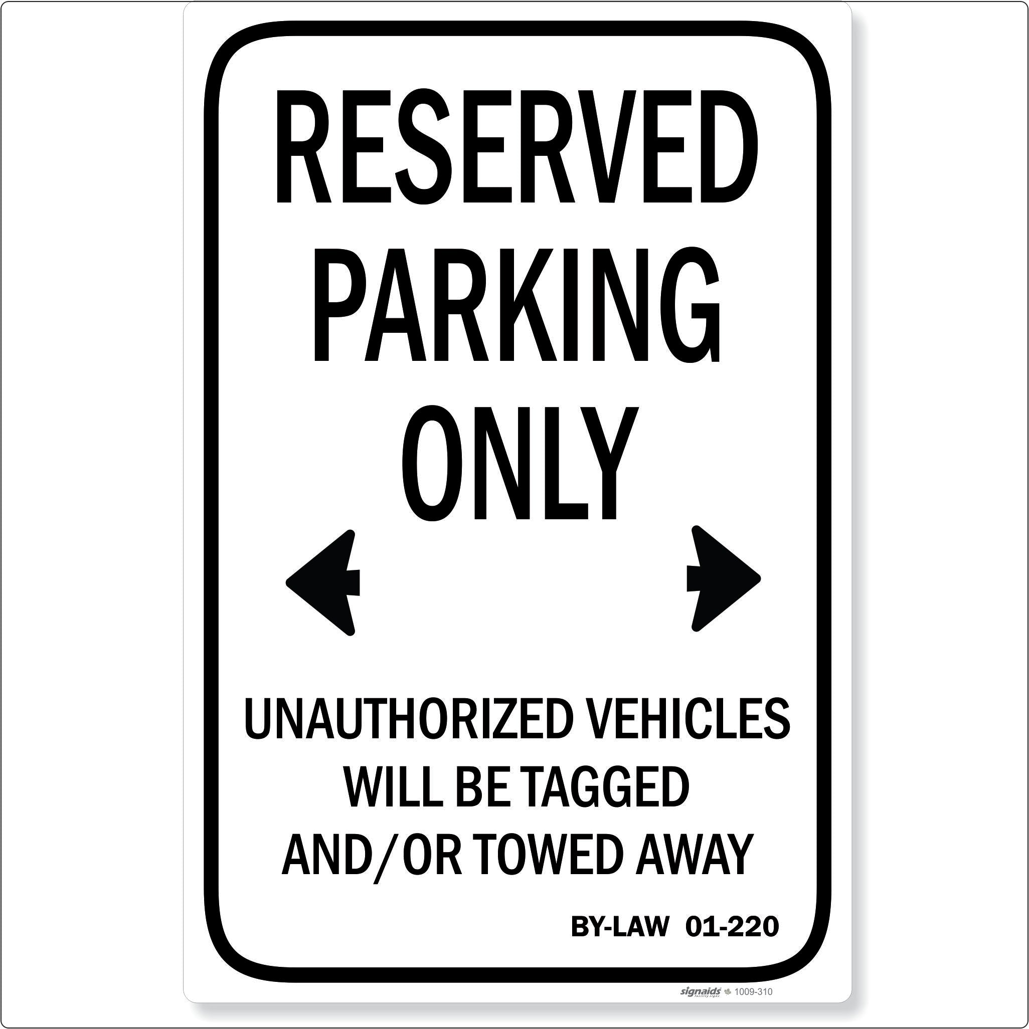 Reserved Parking Only