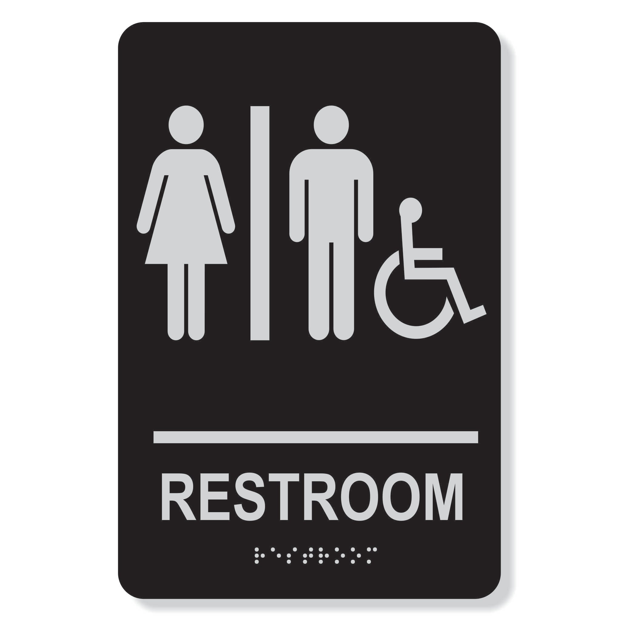 TJX- 6" X 9"  RESTROOM Sign