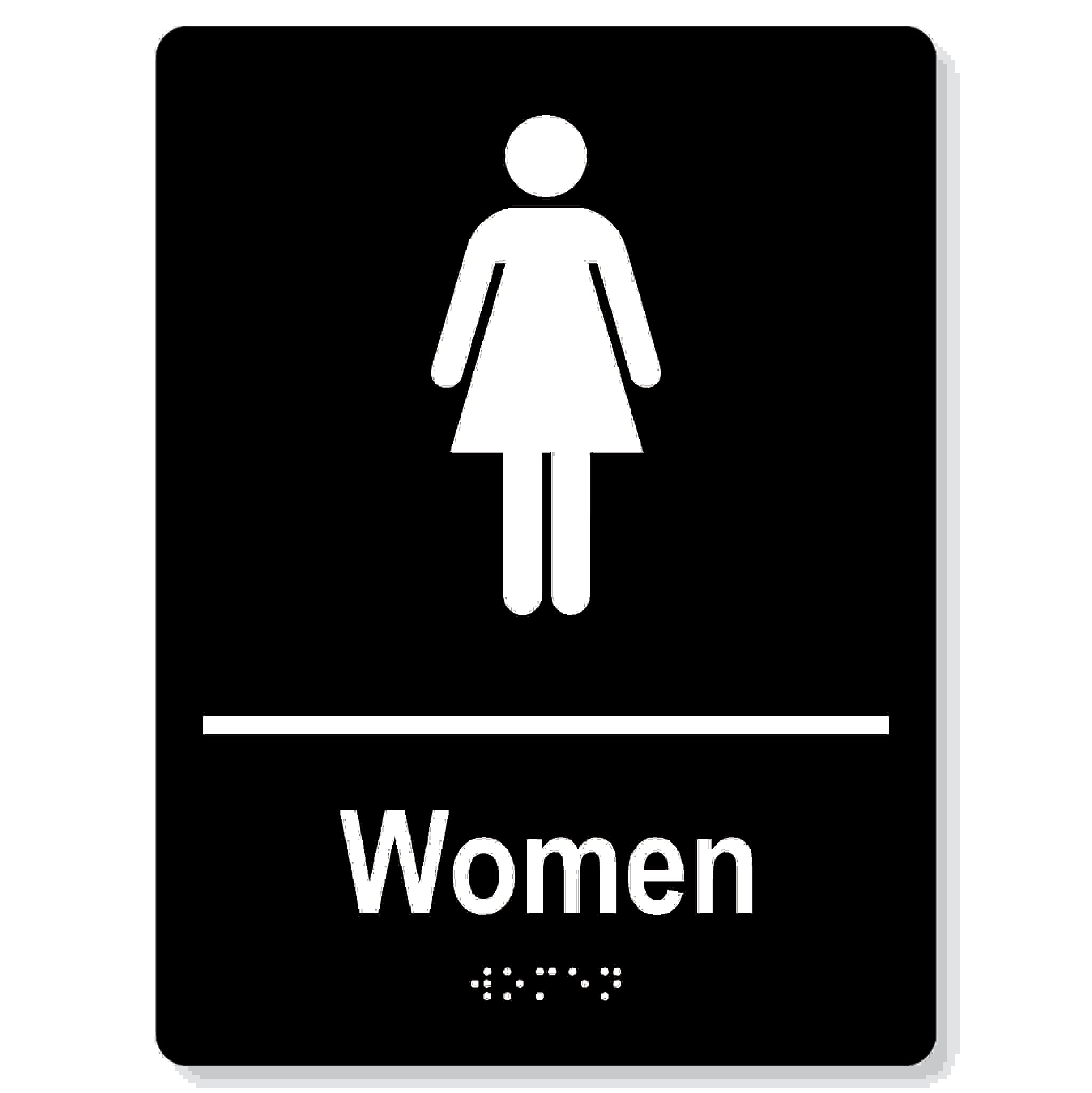 Women washroom sign