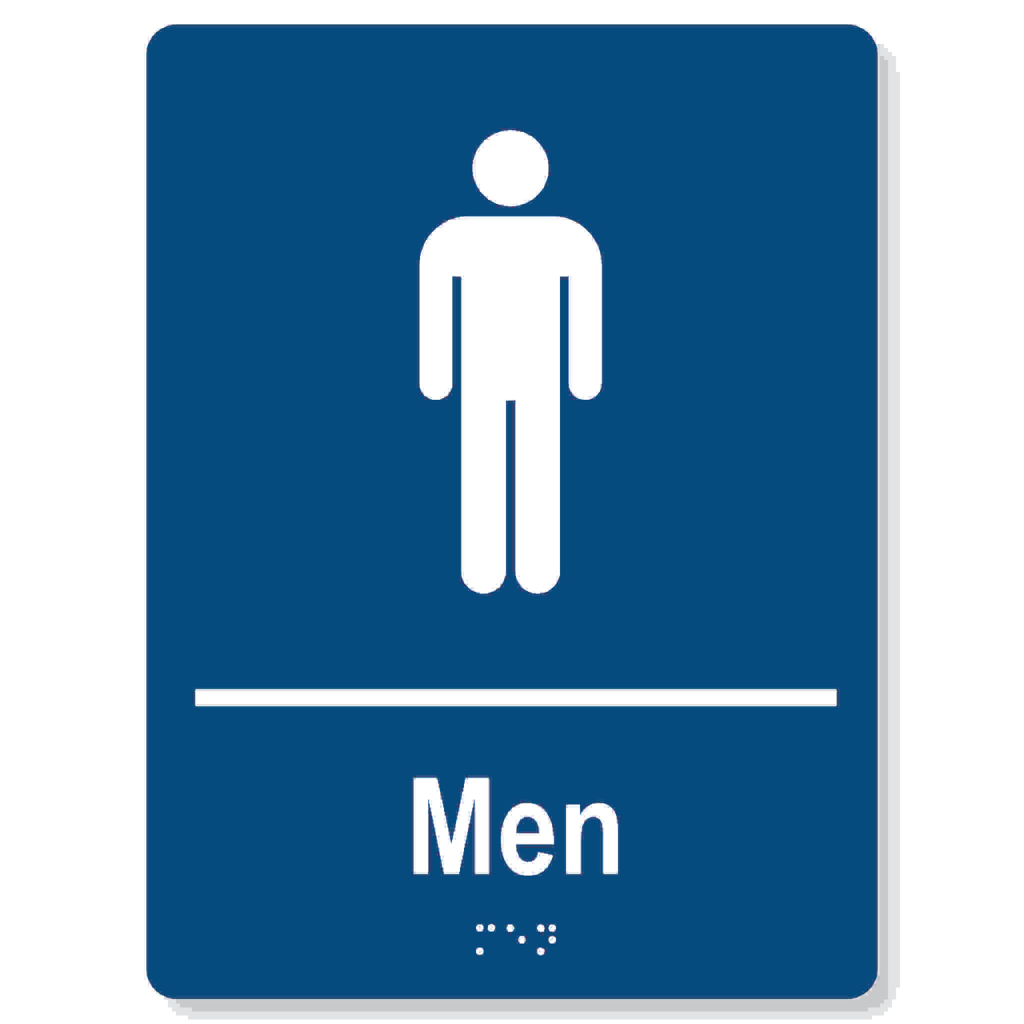 Men washroom sign