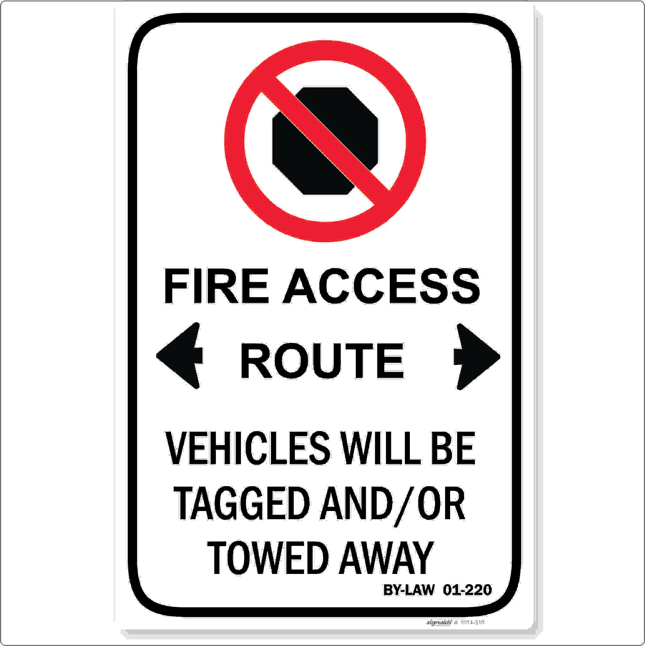 No Stopping Fire Access Route