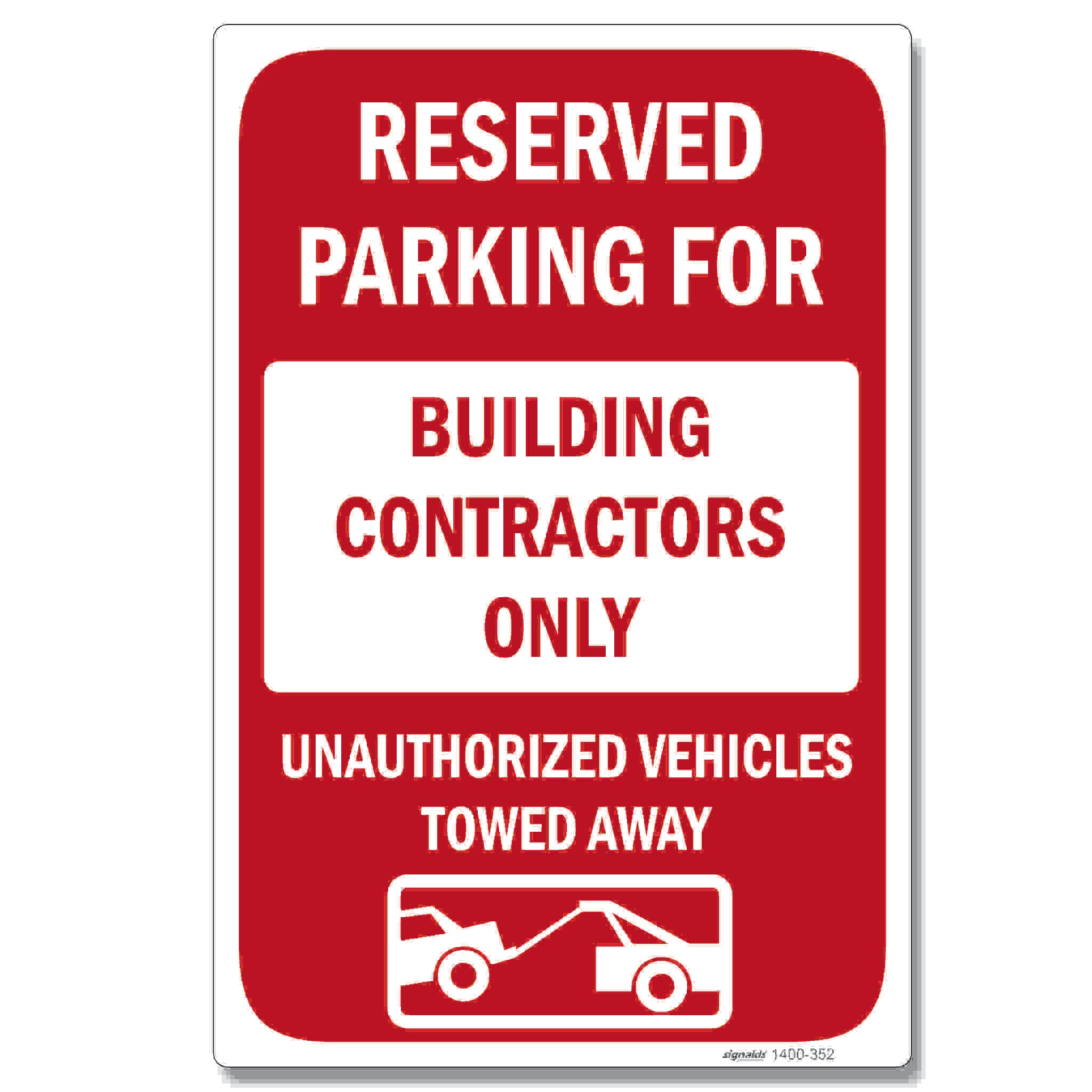 Reserved Parking Sign - Customizable