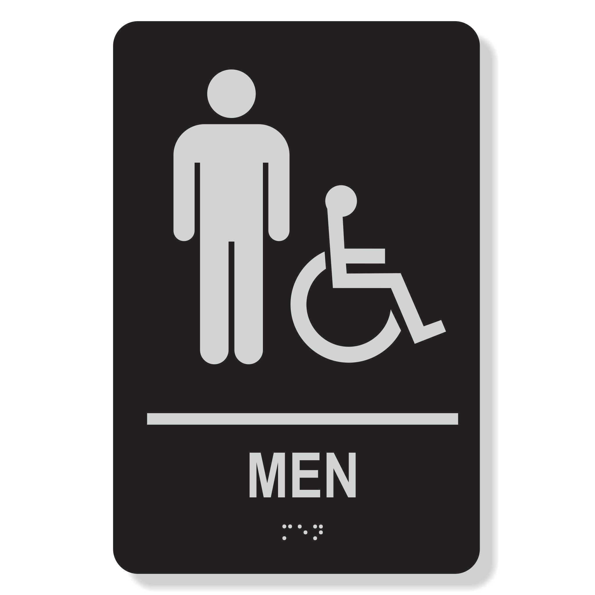 TJX- MENS accessible washroom sign
