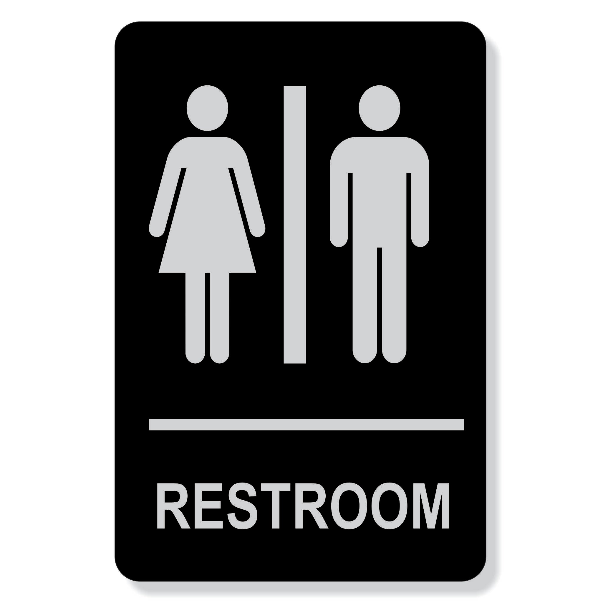 TJX- 6" x 9" Restroom sign - non Accessible